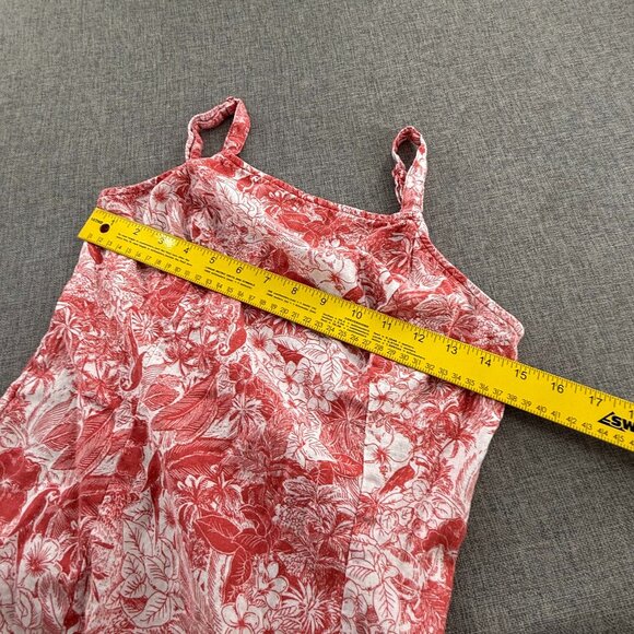 Old Navy Maxi Dress Linen Blend Sleeveless Square‎ Neck Side Slit Medium - Picture 8 of 12